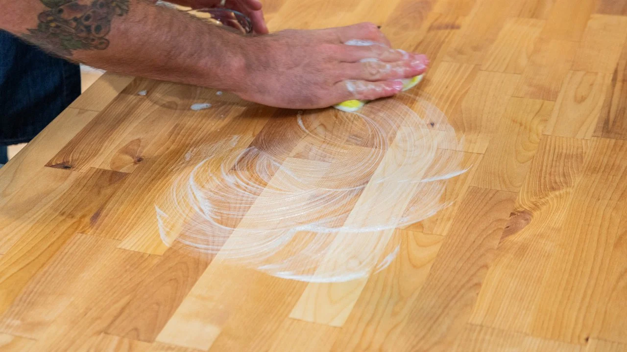 How to clean butcher block discount