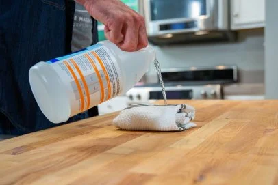 How to clean butcher block discount