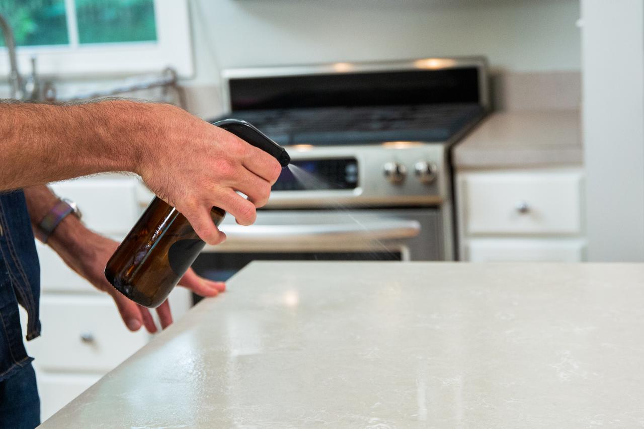 how to get stains off laminate countertops