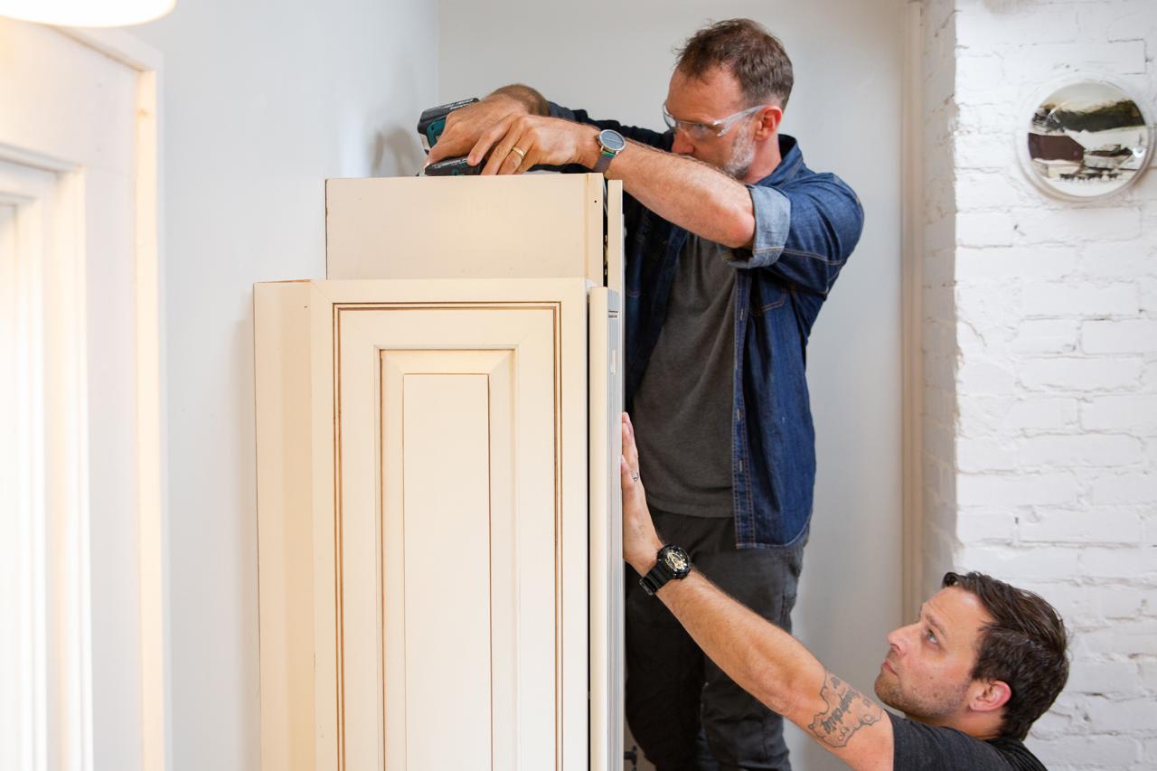 How To Remove A Kitchen Cabinet Hgtv