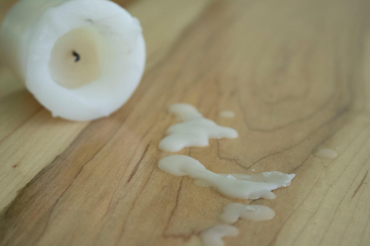 how to get wax off wood table