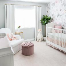 Sophisticated Pink And Floral Nursery