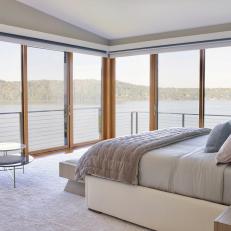 Master Bedroom With Lake Views
