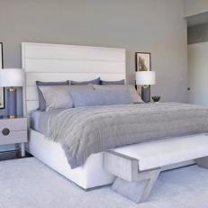 Modern Master Bedroom In Gray