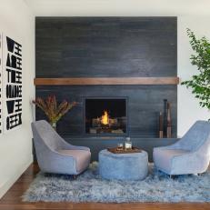 Modern Floor-To-Ceiling Fireplace