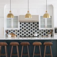 Traditional Kitchen With Brass Accents