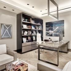 Modern Home Office With White Chair