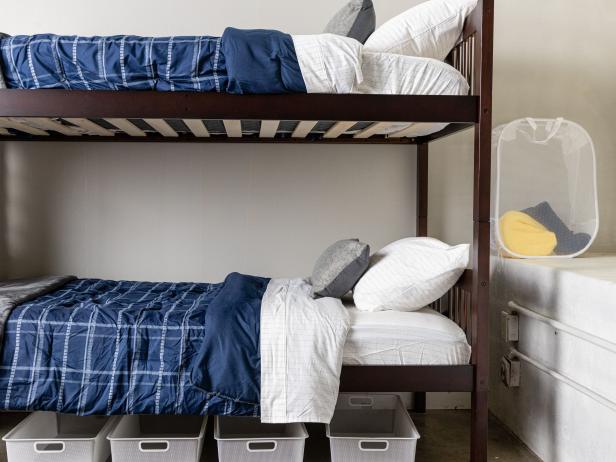 Dorm Room Essentials For Boys What We, Bunk Bed Dorm Room Decor