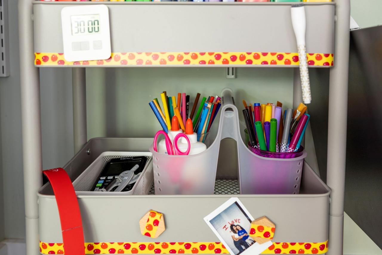 Clever DIY Dollar Tree Desk Organizer Back to School Craft