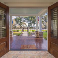 Grand French Door Entrance