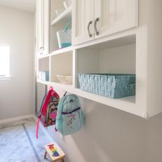 Laundry Room Details With Custom Step Stools
