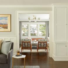 Traditional Sitting Rooms With Wainscoting