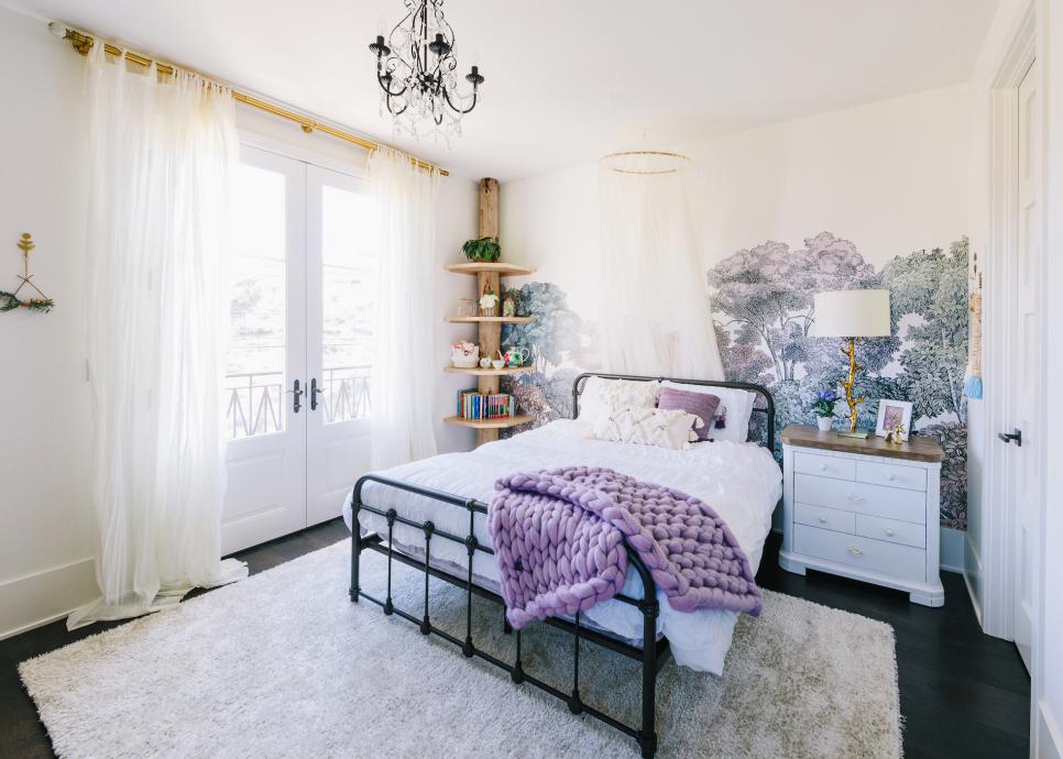 Sophisticated Nature-Inspired Teen Bedroom | HGTV