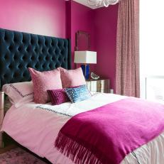 Bold Pink Master Bedroom