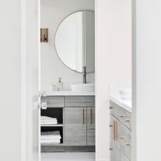 Contemporary, White Bathroom