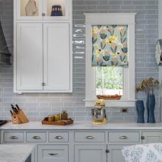 Traditional Kitchen With Gray Details