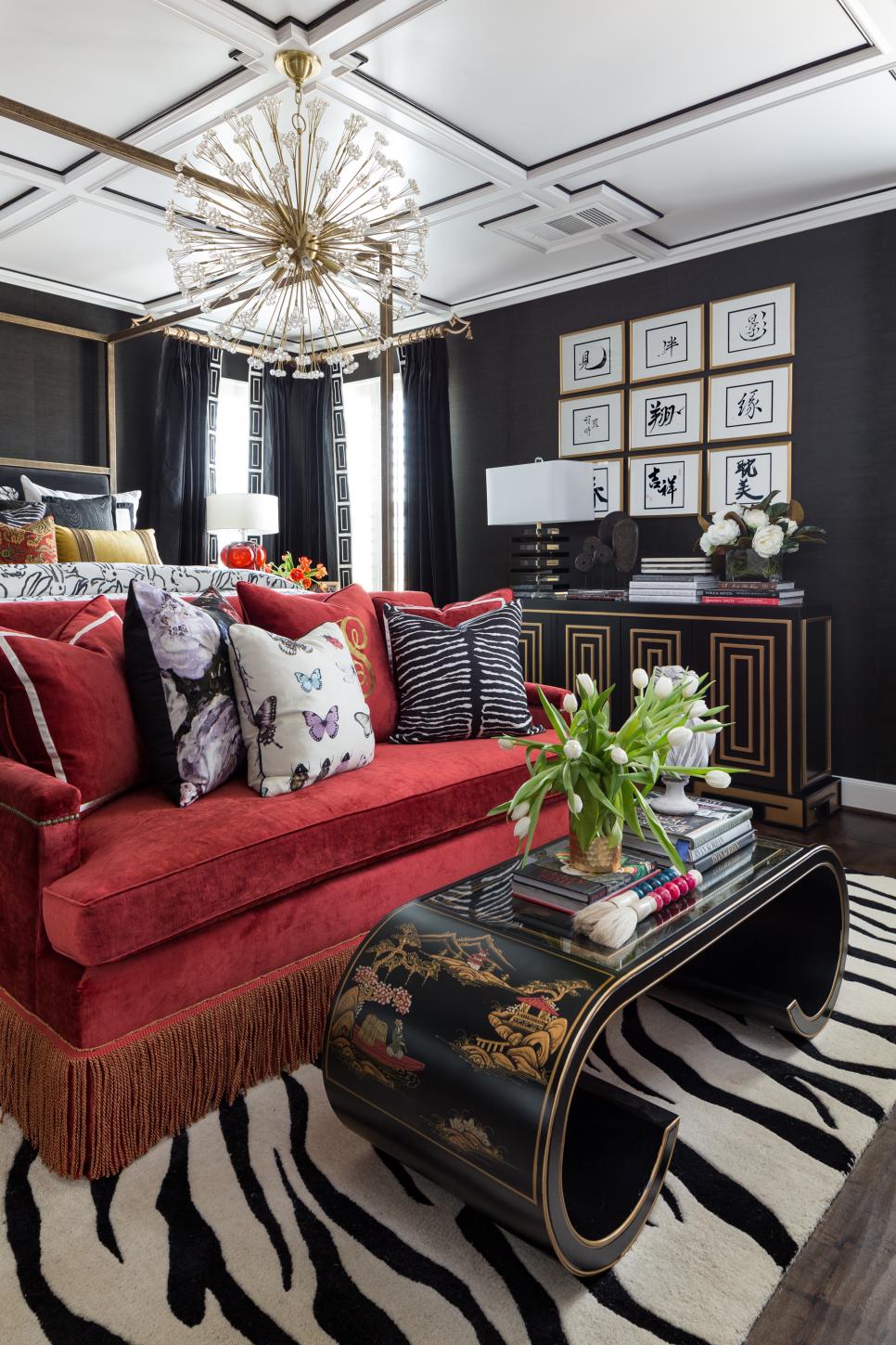 black dresser living spaces