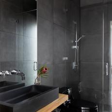 Modern Bathroom In Black