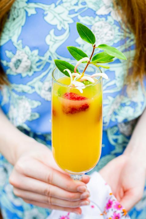 Big-Batch Honeysuckle Mimosa Cocktail Recipe