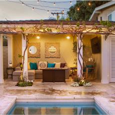 Covered Sitting Area With Vines