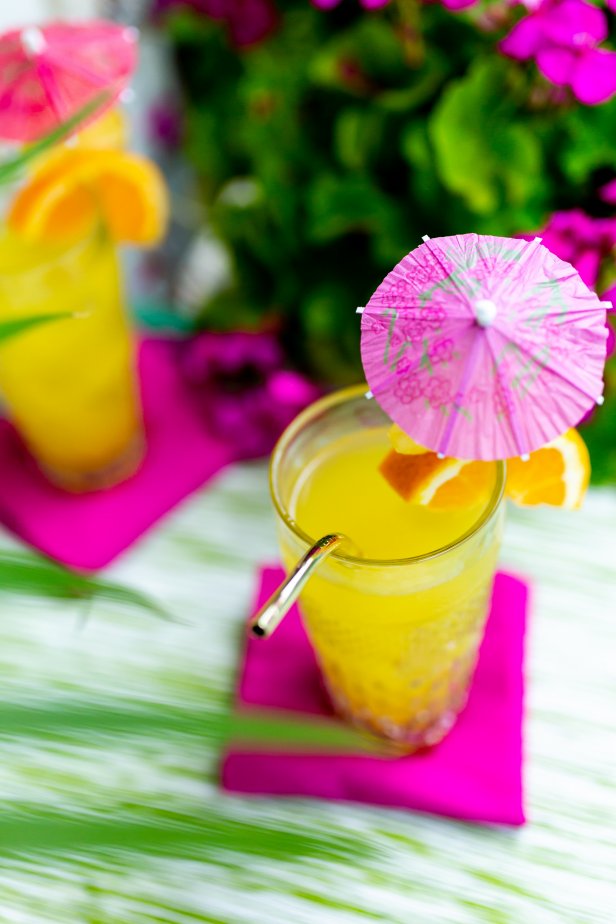 Fruity and refreshing, this cocktail is ready to party. Whip up a big batch so you can kick back and relax while your guests help themselves to a taste of the tropics.