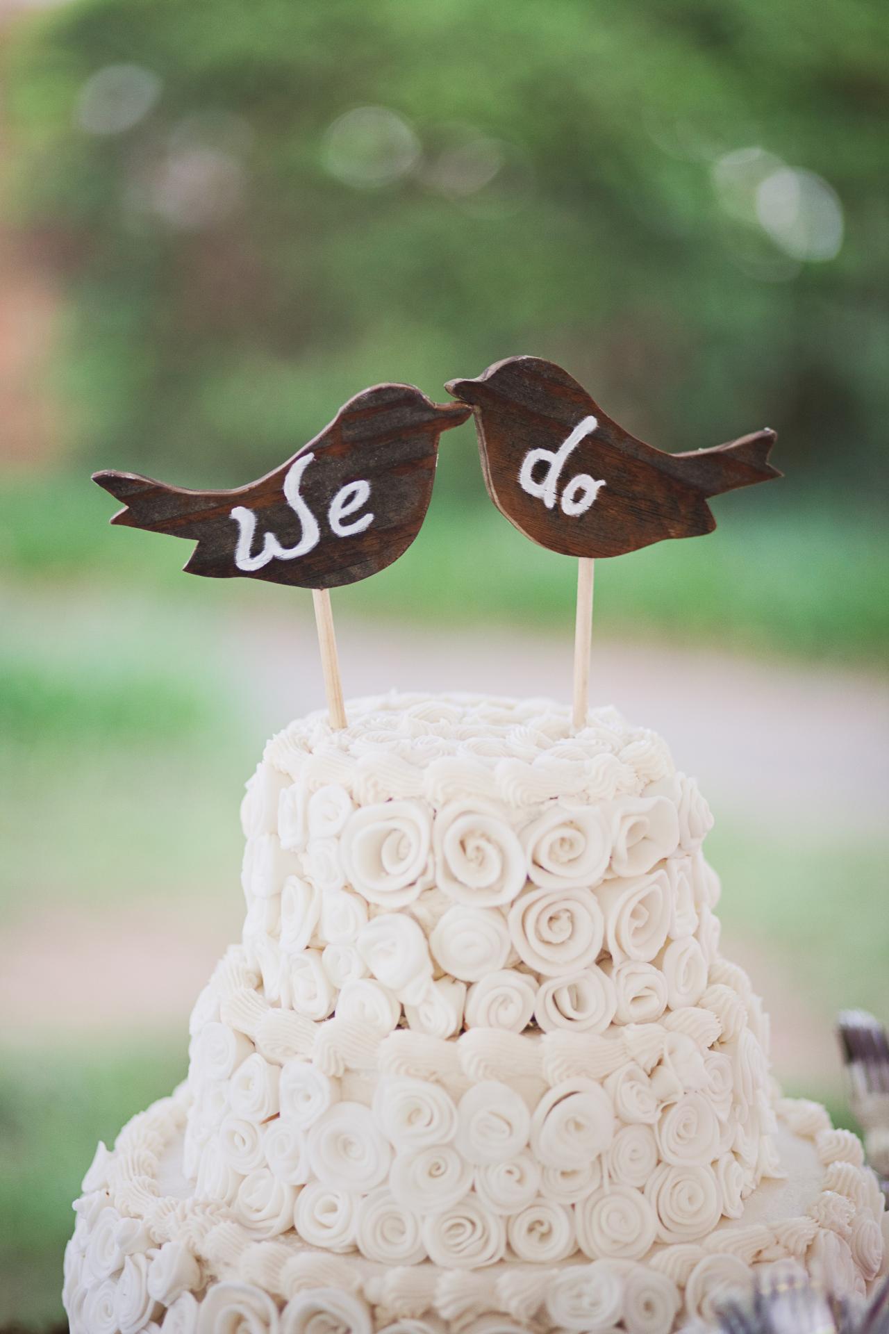 Gold Birds Wedding Cake Toppers Home Decor-39