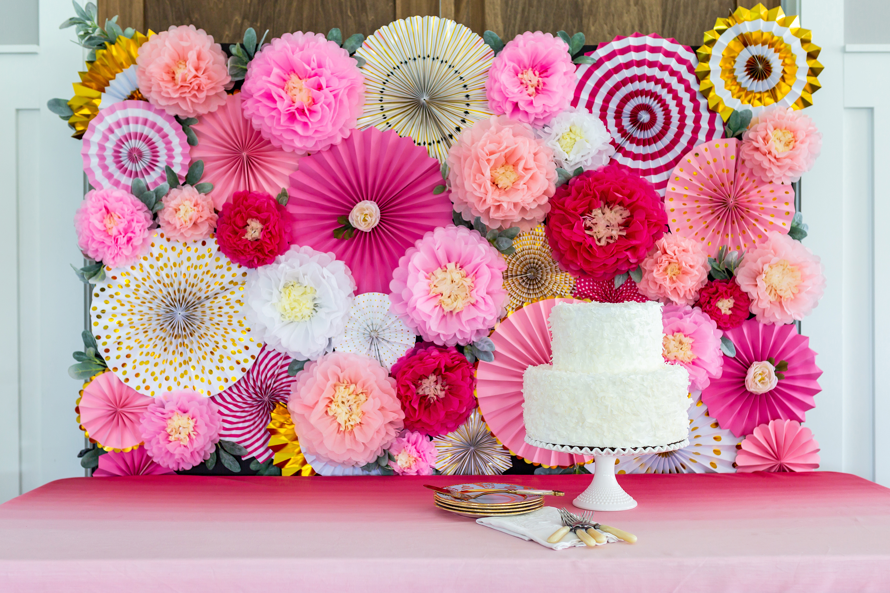 Paper Flower Window Ornaments Wedding Background Decoration Crafts DIY 