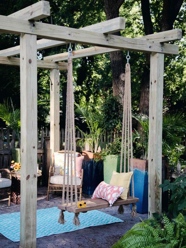 How To Make A Simple Outdoor Swing, Outdoor Swing Pergola Plans