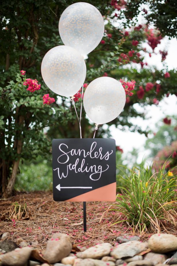 Diy Wedding Directional Sign Hgtv