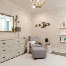 Neutral Nursery With Wall Vases