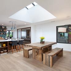Open Plan Kitchen With Skylight