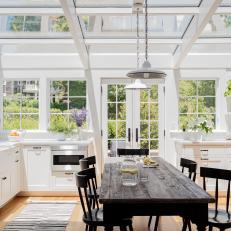 Eat-In Kitchen With Glass Ceiling
