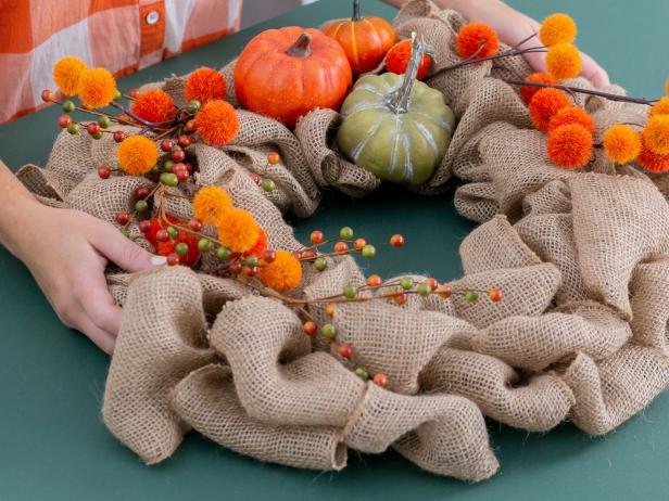 DIY Seasonal Burlap Wreath | HGTV