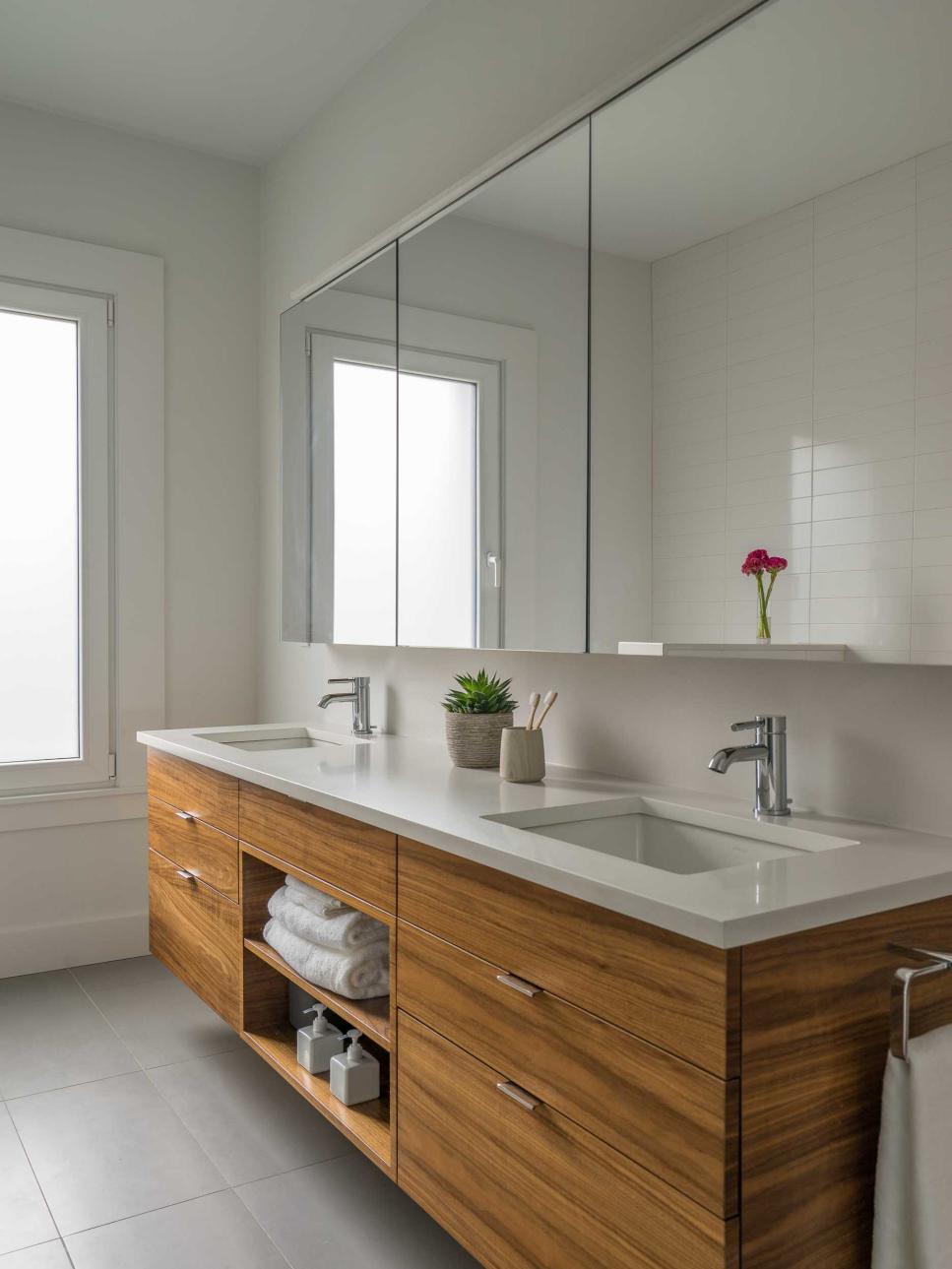 Modern Master Bathroom With Double Vanity | HGTV