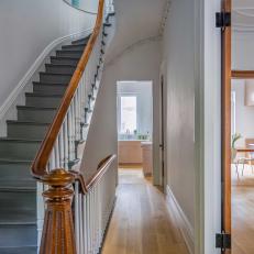 Row House Staircase And Foyer Details