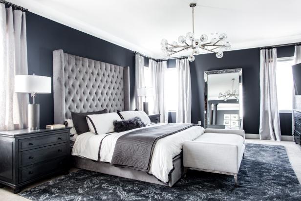 Dramatic And Contemporary Master Suite | HGTV