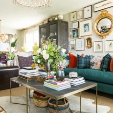 Maximalist Living Room With Lush Colors And Textures