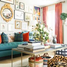 Maximalist, Eclectic Living Room