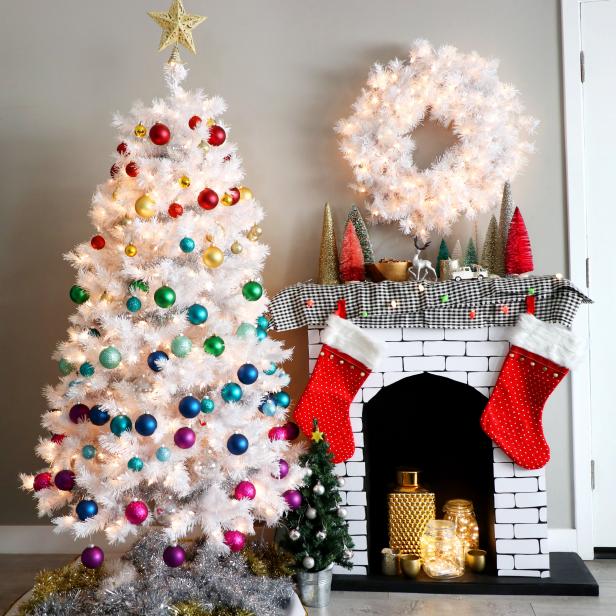 How To Make A Cardboard Holiday Fireplace Hgtv