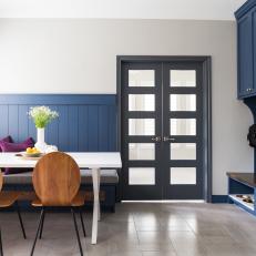 Blue Combo Breakfast Nook And Mudroom