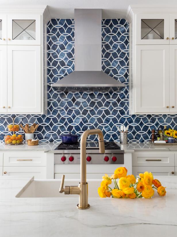 Mosaic Tile Backsplash Ideas Pictures, Blue Glass Tile For Kitchen Backsplash