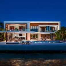 Two-Story Oceanfront Miami Mansion