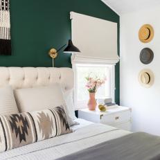 Master Bedroom Emerald Green Accent Wall