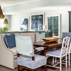 Open Concept Coastal Dining Space