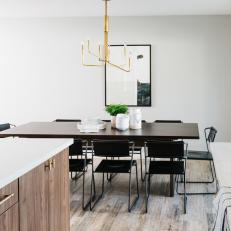 Mid-Century Modern Kitchen And Dining Space