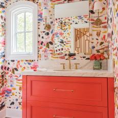 Bright And Colorful Bathroom 