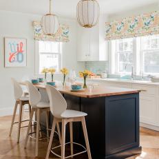 Multicolored Kitchen With Cork Floor