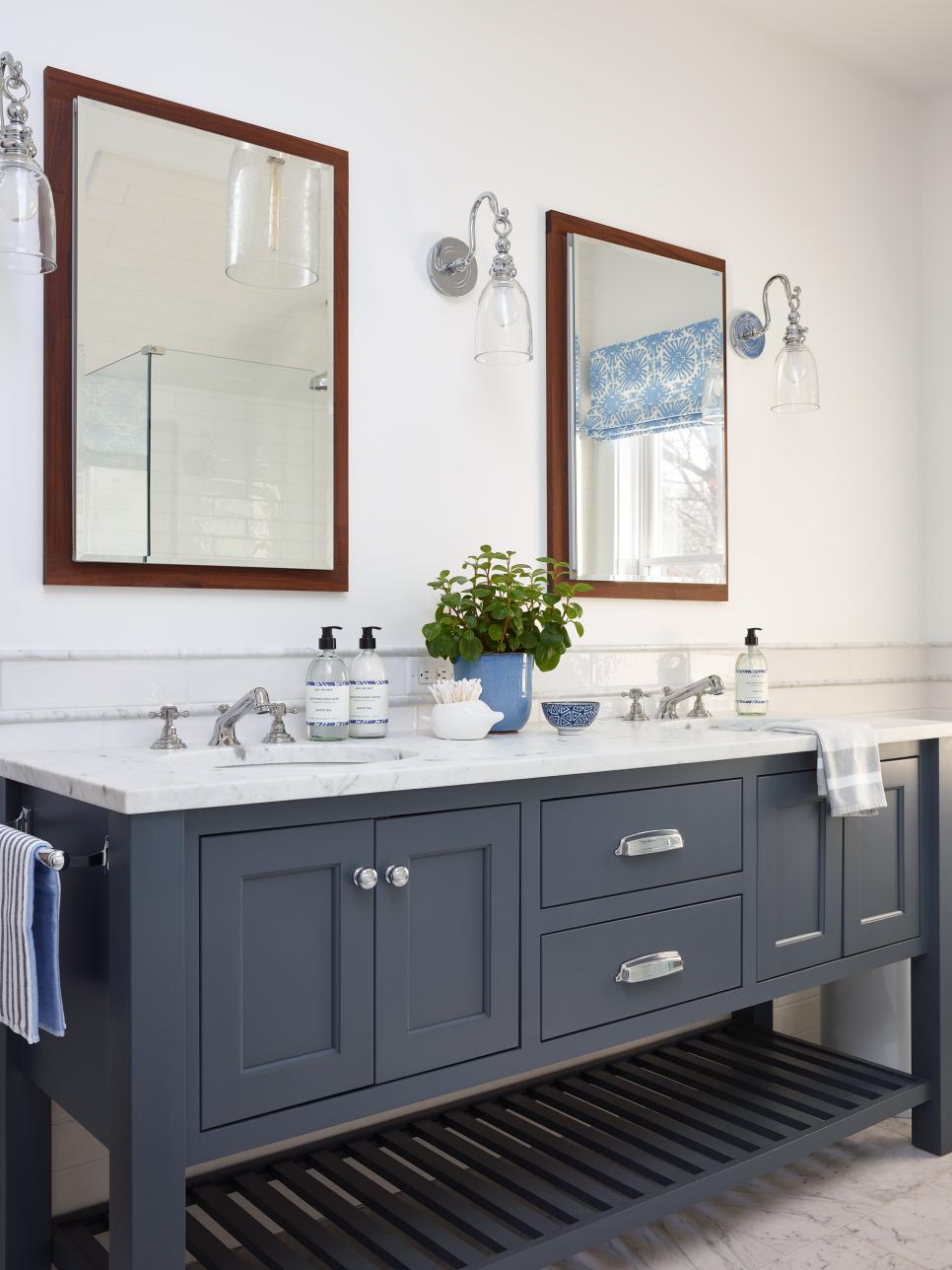 Double Vanity  Master  Bathroom  HGTV