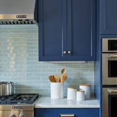Bold Blue Kitchen Details