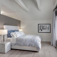 Gray Contemporary Bedroom With Cloud Bed